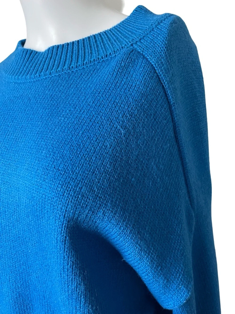 Yllw the Label Blue Knit Sweater Cropped Colorful Womens Size Medium